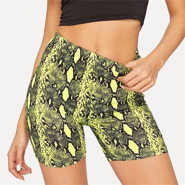 

high women yoga shorts solid color sports gym wear breeches elastic fitness lady overall running shorts#367, White;red