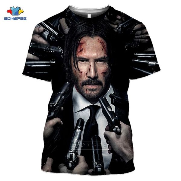 

john wick the boogie man movie keanu reeves killer homme summer 3d print shirts hippie kawaii horror men clothing
