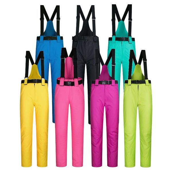 

hlurker outdoor ski pants men women windproof waterproof warm couple snow trousers winter ski snowboard pants