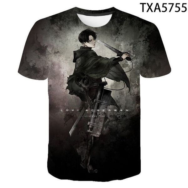 

new attack on titan 3d comfortable trend high-quality 3d print shirts anime plus size kawaii men clothing