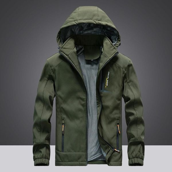 

fashion hoodie quick drying breathable windbreaker waterproof jacket hiking sport outdoor coat jacket men softshell mujer, Blue;black