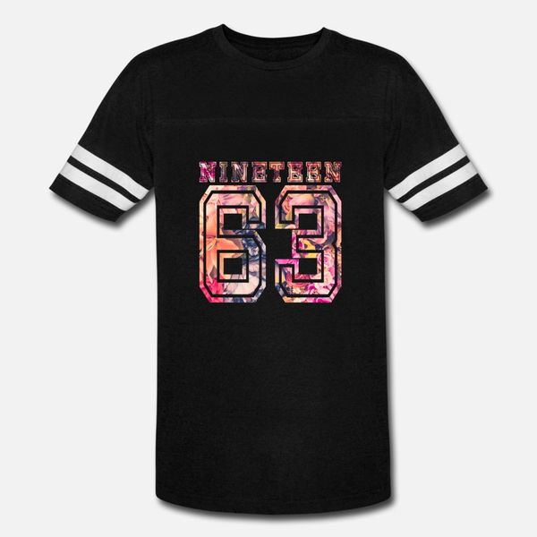 

nineteen 1963 b t shirt men designer 100% cotton s-xxxl letters famous fashion spring autumn novelty shirt