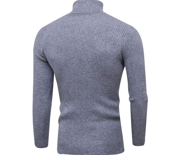 

spring warm turtleneck sweaters men fashion solid knitted mens sweaters 2020 casual male double collar slim pullover, White;black