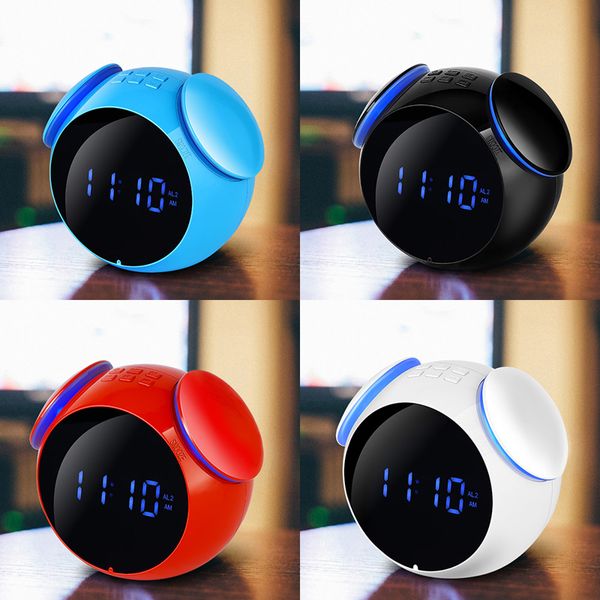 

ml-c08 bluetooth speaker portable wireless speaker bass music support aux tf card fm radio alarm clock