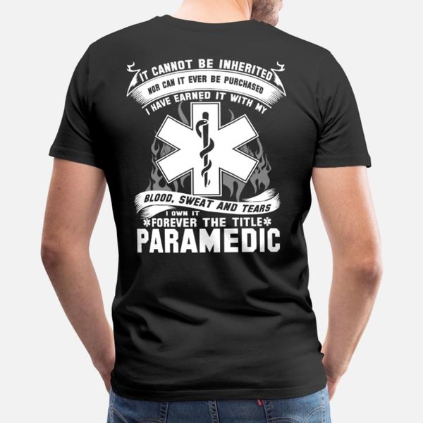 

paramedic hfd firefighter paramedic emt rescue f t shirt men knitted tee shirt round collar slim loose humor spring autumn leisure shirt