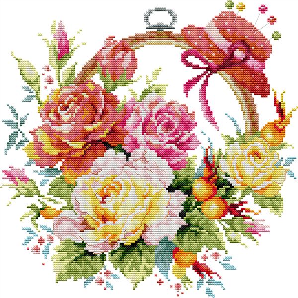 

promotional items patterns printed cross stitch kits counted scenery embroidery wall crafts needle painting handmade wall art canvas picture