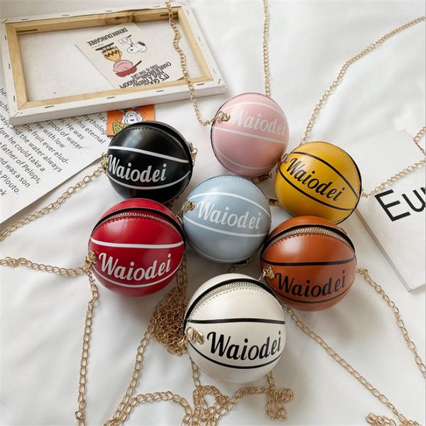 

mini children's bags ball bag high-end pu boys and girls shoulder bag pink candy change party wholesale 2020
