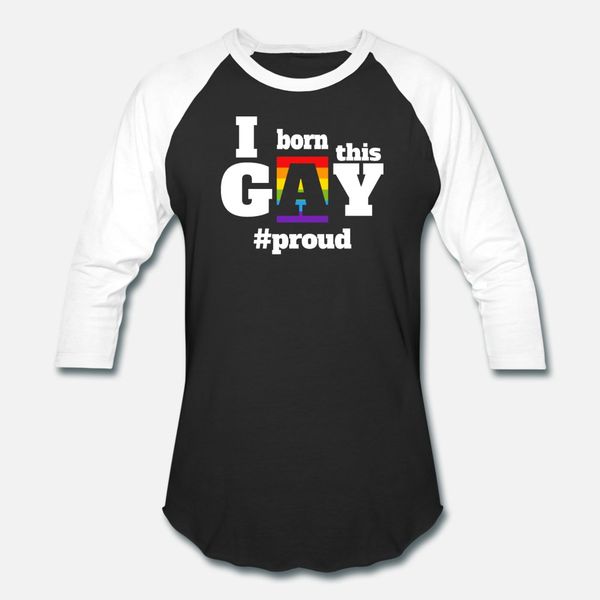 

i was born this gay proud lgbt t shirt men printing cotton plus size 3xl homme interesting comical summer style letters shirt