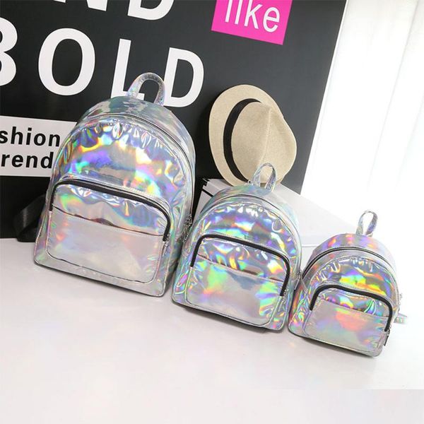 

fashion casual women's backpacks soft fashion large capacity women travel school back pack 2020 laser backpack for female