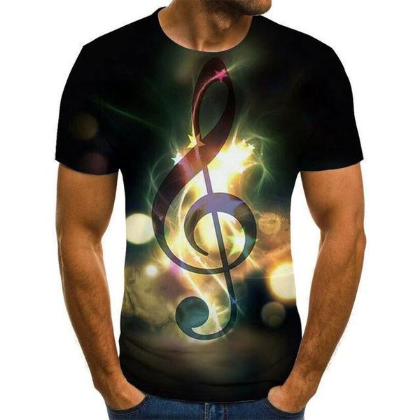 

guitar bass t -shirt homme 3d print shirts horror plus size graphic men clothing