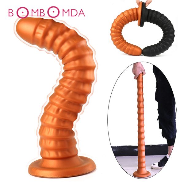 Super macio Big Dildo Butt Plug Men Prostate Massager enorme Screw Vagina Anal Dildo com Ventosa Adult Sex Toys For Women Men Y200422