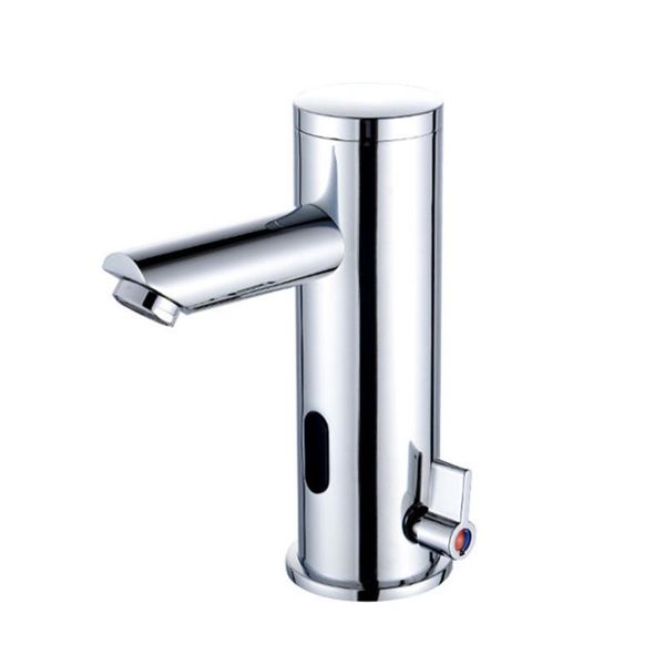 

smart infrared automatic induction faucet cold water mixer metal polished water tap for home sink basin bathroom