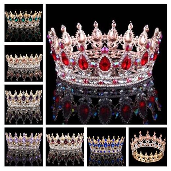 

2017 невесты свадебные аксессуары диадемы волосы тиара короны кристалл rhinestone свадебные аксессуары оптовые 17 цвет # 1, White;golden