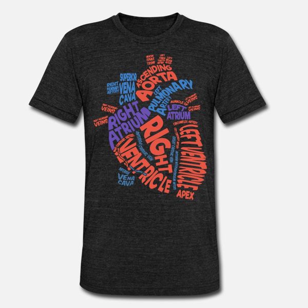 

anatomical heart cardiac nurse t shirt men personalized short sleeve crew neck novelty graphic funny casual summer style natural shirt