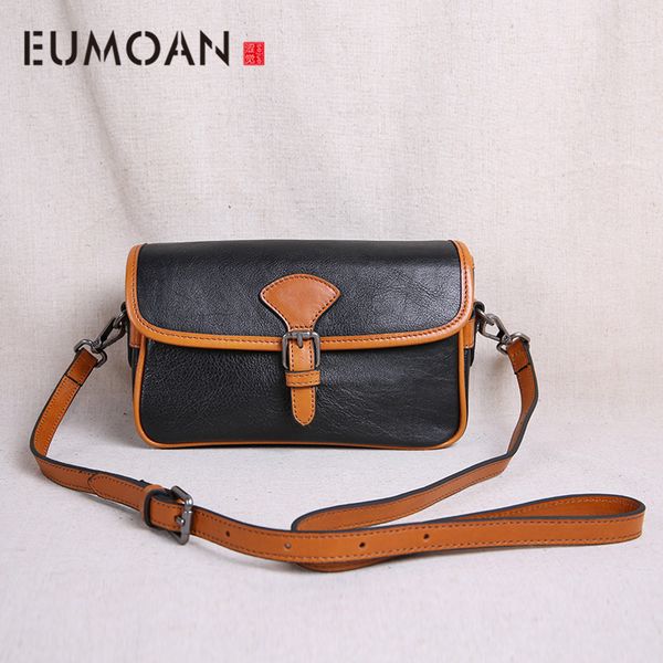 

eumoan leather ladies shoulder bag, layer leather fashion with cross-body bag, small square bag