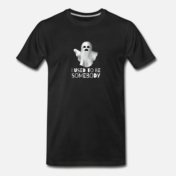 

i used to be somebody funny ghost t shirt men character tee shirt plus size 3xl gents anti-wrinkle new style summer kawaii shirt