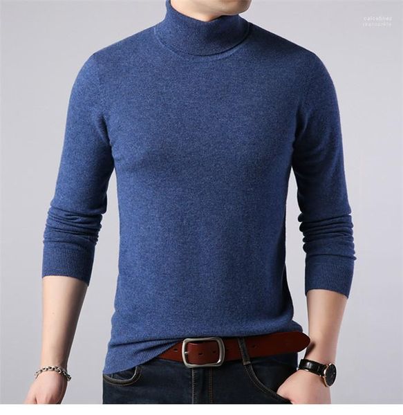

long sleeve solid color homme clothing fashion style casual apparel mens autumn designer sweaters turtle neck, White;black