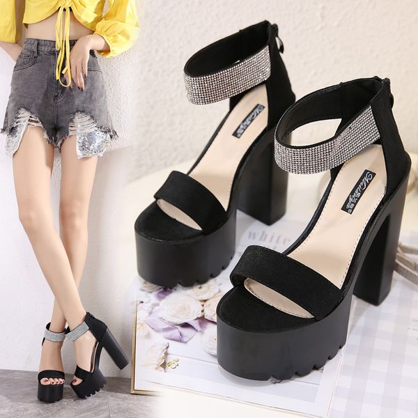 

comfort shoes for women luxury sandals summer heels 2020 women's all-match open toe suit female beige comfort, Black