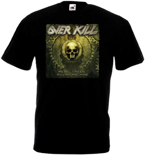 

overkill mean green killing machine t shirt black heavy metal all sizes s 5xl