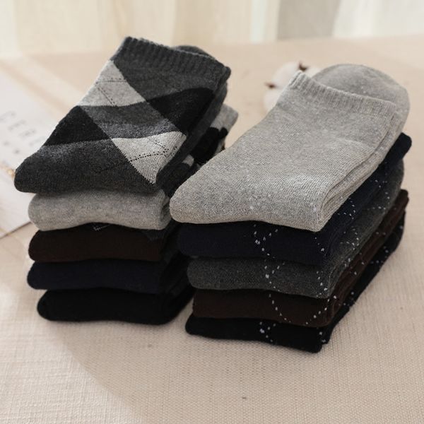 

men's socks fashion bamboo 5pirs/lot wool mens dress merino streetwear for mem, Black