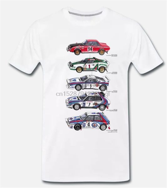 

t-shirt maglia auto depoca lancia delta hf integrale rally - stratos 2 s-m-l-xl custom graphic tees tee shirt