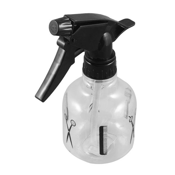 

storage bottles & jars 250ml black clear plastic hairdressing trigger spray bottle
