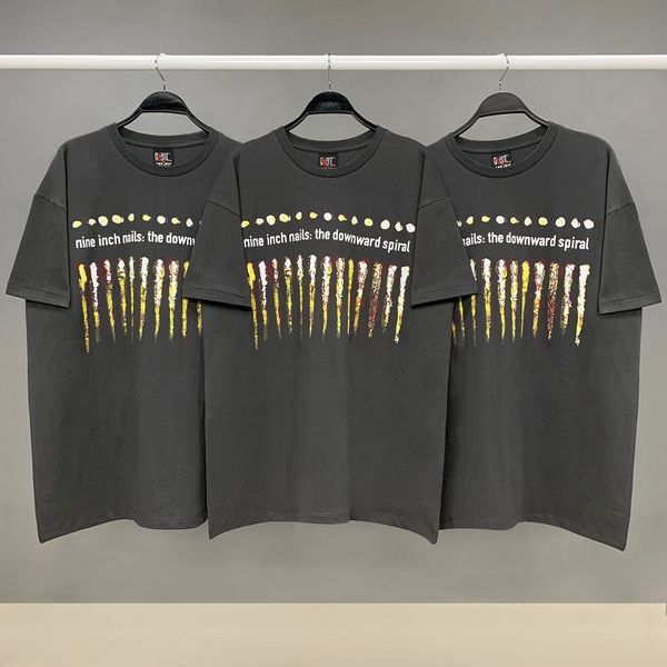 

vintage nine-inch nails retro washed old travis scott fog streetwear short-sleeves t-shirts men's t shirts loose bootoms sweatshirts fa, White;black