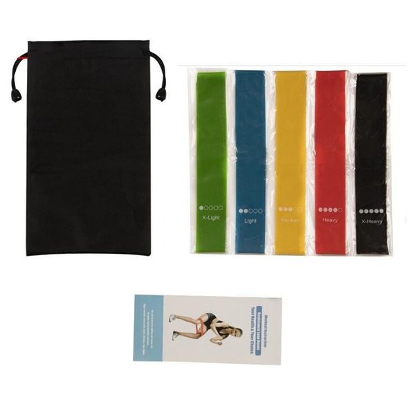 

in set resistance workout training latex pull body pcs exercises pedal tubes stock bands 5 yoga excerciser rope fitness band elastic xtsuctf