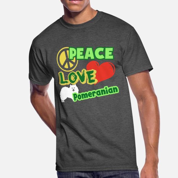 

pomeranian t shirt men design cotton s-3xl pattern fit casual spring autumn pictures shirt