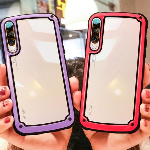 

cgjxsarmor shockproof bumper case for huawei p30 p20 pro mate 20 lite full cover on the for p smart 2019 silicone tpu soft phone case