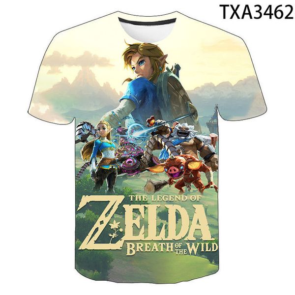 

new zelda clothing wild street anime trend quality 3d print shirts hentai kawaii aesthetic men clothing