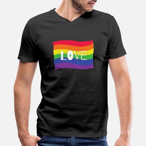 

pride rainbow flag love for all lgbtq colors heart t shirt men character short sleeve o neck male graphic comical spring family shirt