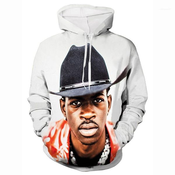 

nas x mens designer pullover rapper o neck long sleeve luxury hoodies fashion hiphop male clothing lil, Black