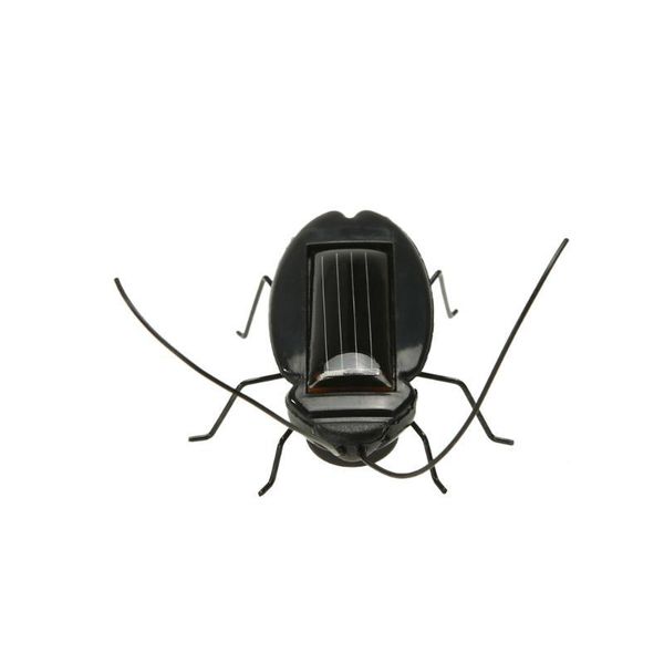 

2021 funny mini kit novelty toys solar energy powered mini car cockroach power robot bug grasshopper educational gadget toy for children