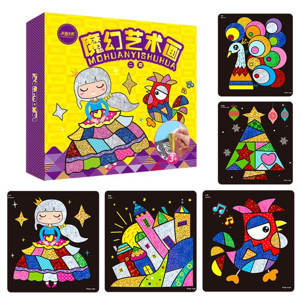 

home early education self adhesive diy handmade kids stickers toy family funny