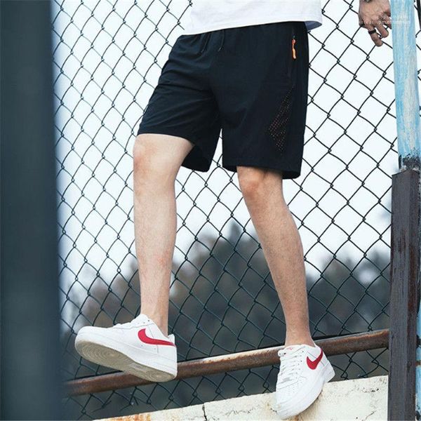 

drawstring quick drying sports shorts designer fashion mens short pants summer loose breathable sport style sweatpants striped, Black