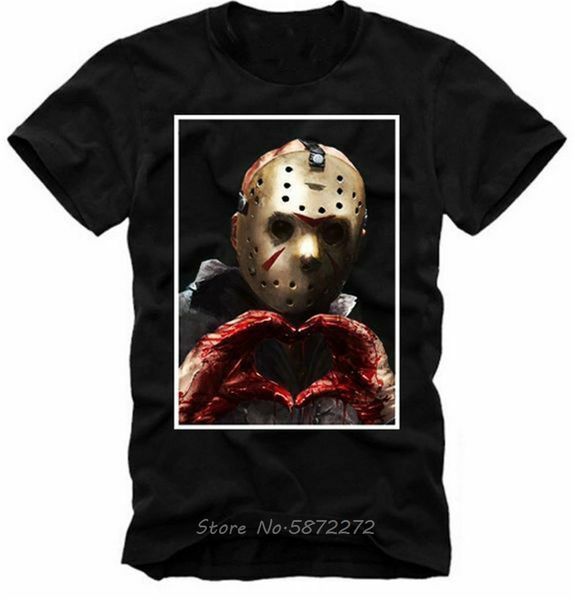 

лето хлопок футболка джейсон voorhees пятница 13th f r i e n d s убийца ужасы 4671 big tall t-shirt аниме тройники tops