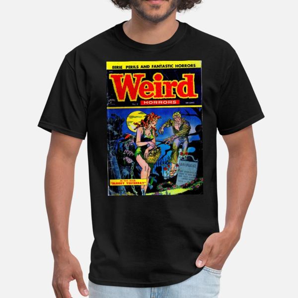 

weird horrors comic t shirt men designer 100% cotton s-xxxl solid color fitness authentic summer novelty shirt