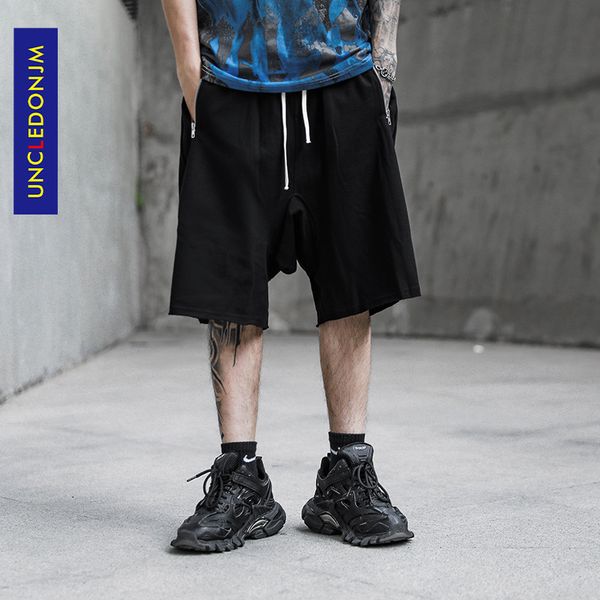 

uncledonjm hip hop summer shorts men 2020 streetwear bermuda man shorts fog punk casual knee length short men k07, White;black