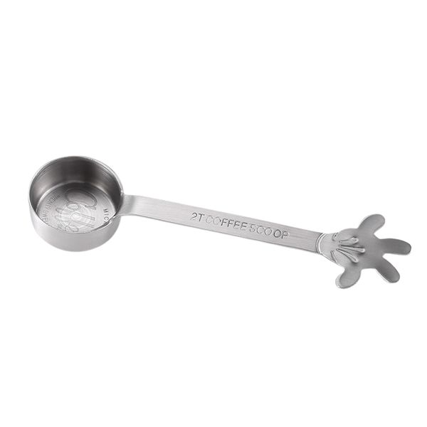 

with scale measuring durable portable tools stainless steel coffee scoop round