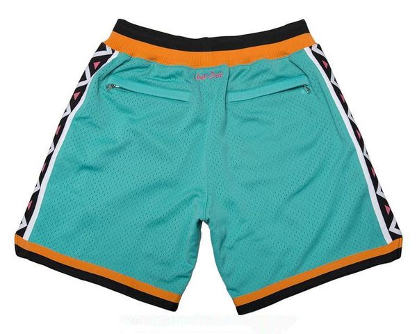 

men 1996 city all-stars east shorts teal just don pocket pants by mitchell&ness s-2xl, Black