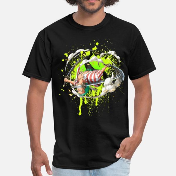

one piece zoro paint t shirt men character cotton s-xxxl standard crazy comfortable summer style vintage shirt