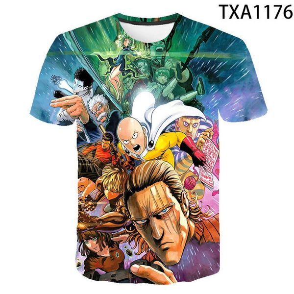 

one punch-man 3d boy girl printed cool 3d print shirts oversized hippie hentai men clothing