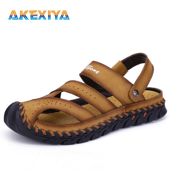

new men's sandals summer comfortable men's shoes outdoor non-slip beach shoes wear-resistant sandals men water, Black