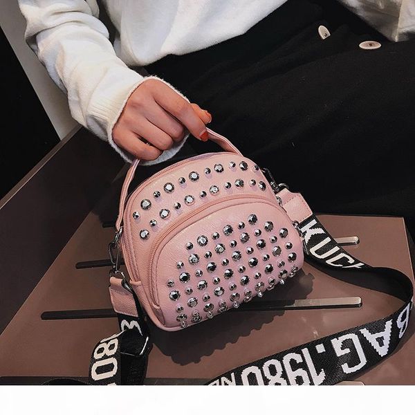 

designer-fashion rivet bags pu leather messenger bags crossbody wide strap bags casual famous brand huacheng 11