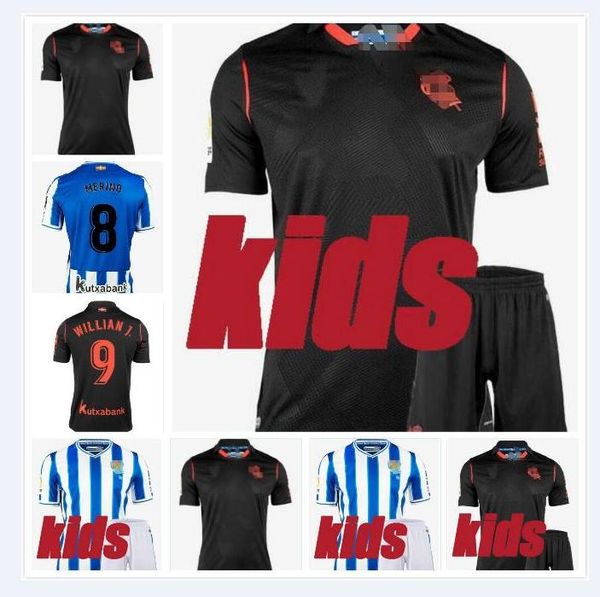 

20 21 real sociedad soccer jerseys home third 2019 2020 especial reale arena 3rd oyarzabal willian j. mas kids camisetas de fÃºtbol shirts, Black;yellow