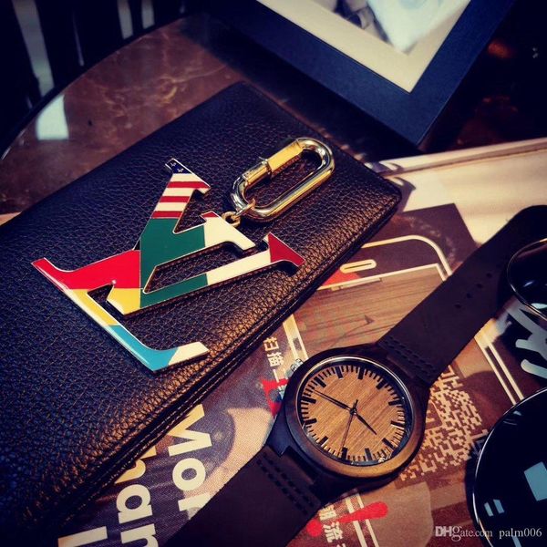 

2020 new keychain stainless steel metal keychain unique design keychain fashion trendy wild jewelry, Silver