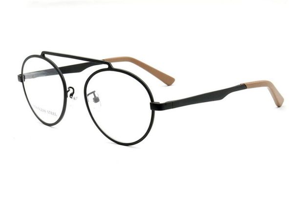 

progressive multi-focal lens optical eyewear retro stainless steel full rim frame anti-reflective goggle reading glasses, White;black