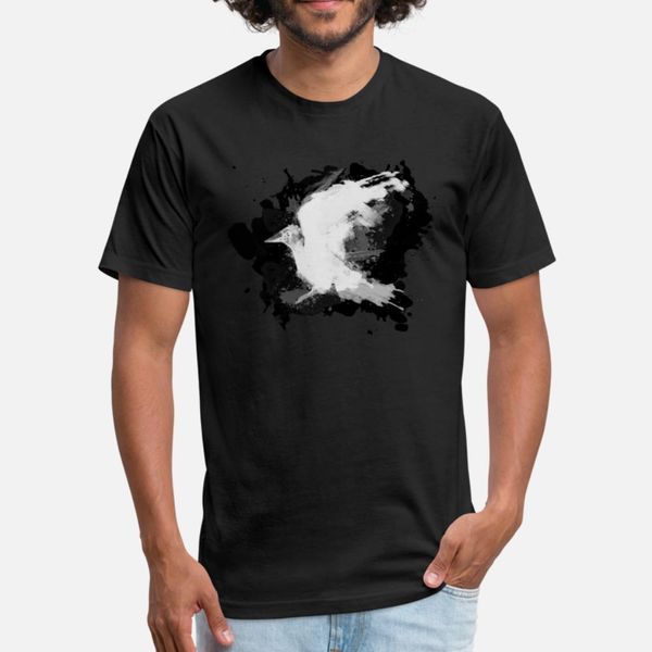 

raven t shirt men print tee shirt plus size 3xl unique graphic new style spring leisure shirt