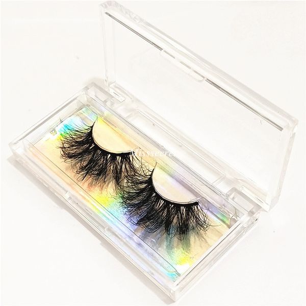 

new 3d mink eyelashes false eyelashes 25mm eyelash makeup 5d mink eyelash thick long fluffy mink lashes eyelash extension